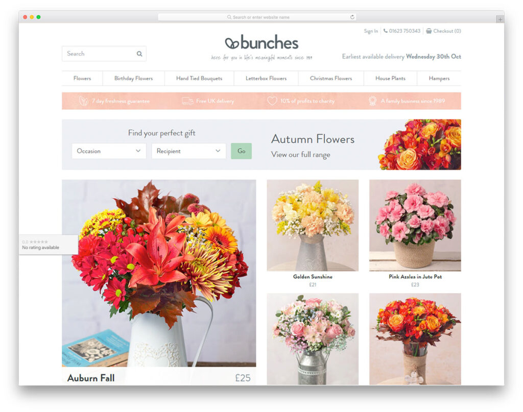 local business websites for flower shops