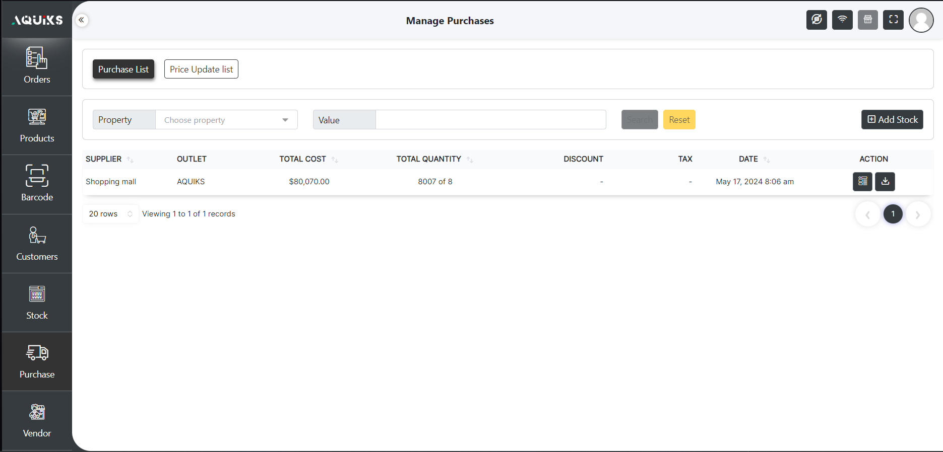  Purchase Order