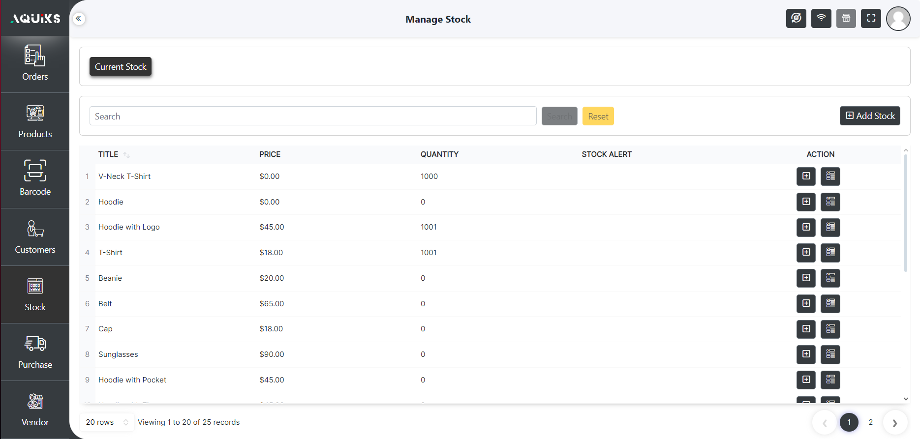  Stock Management